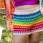 Capa - Imagem Horizontal do Shorts Color Plus de Crochê com a Linha Bella (1)