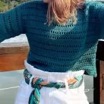 Receita Blusa de Crochê com o Fio Orquídea