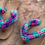 Receita Chinelo Violeta de Crochê com o Fio Amor Perfeito Design sem nome - 2025-11-04T211455.819