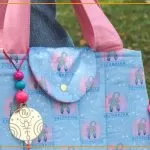 Bolsa Signo Escorpião costurada com Tecido Coleção Zodíaco Círculo — receita completa Bazar Horizonte