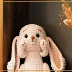 Coelho Pedro amigurumi em crochê com Fio Amigurumi Chenille Círculo — receita Bazar Horizonte
