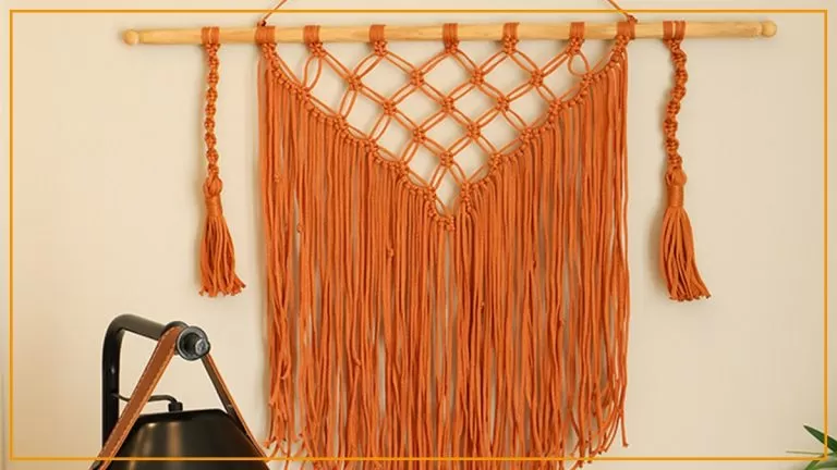Macramê Brasa feito com Fio Náutico Círculo cor Brasa — receita completa Bazar Horizonte
