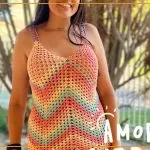 Regata e Vestido Lagoa de Crochê com Fio Rio Pingouin — receita completa Bazar Horizonte