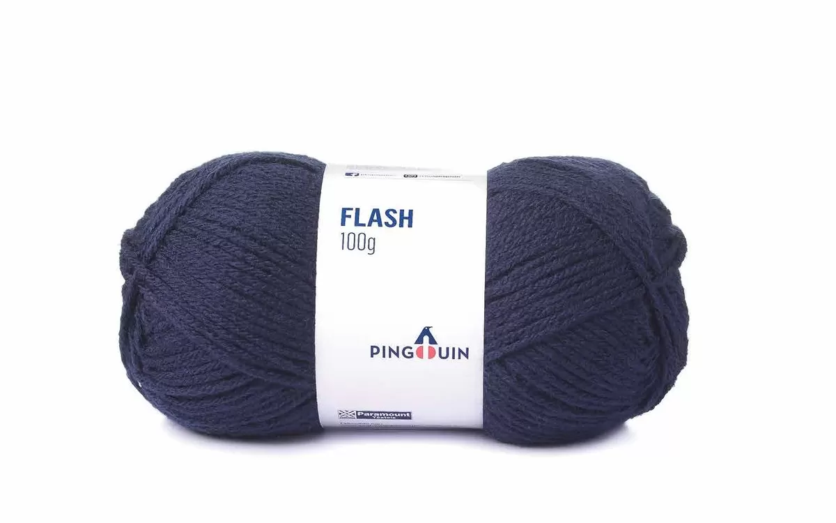 Novelo do Fio Flash Pingouin 100g na cor M. Jeans