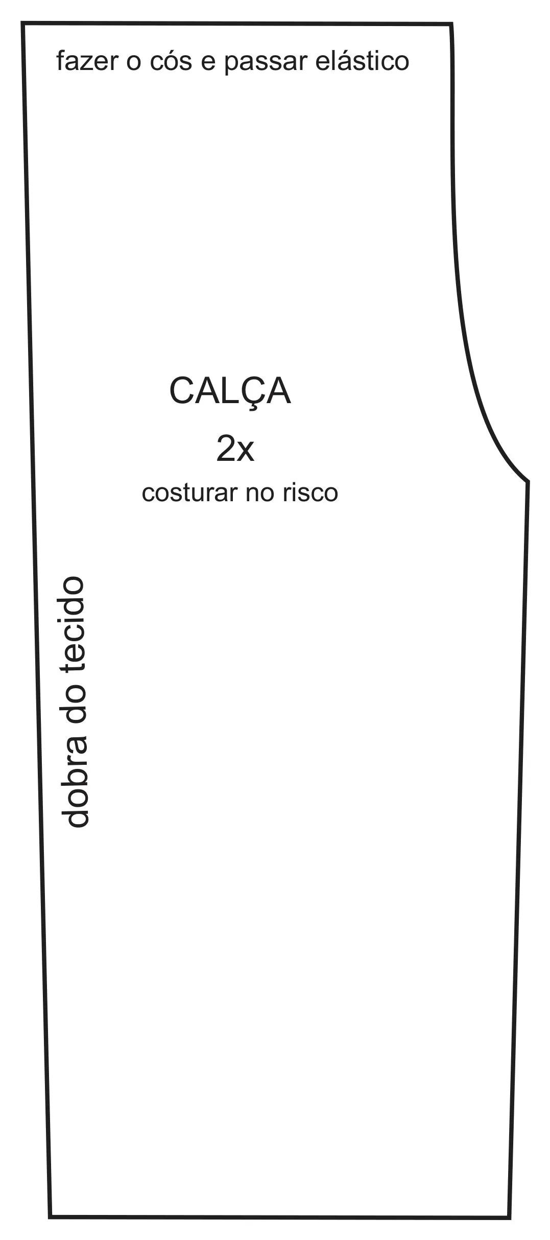 Molde Boneca Amália — calça