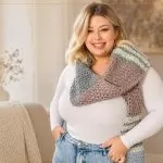 Cachecol em Ponto Tunisiano com Fio Urbano Círculo – Receita discovery-cachecol-ponto-tunisiano-fio-urbano