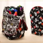 Estojo Dobrável Snoopy Cool de Patchwork com Tecido Peanuts Círculo – Receita estojo-dobravel-snoopy-cool-patchwork