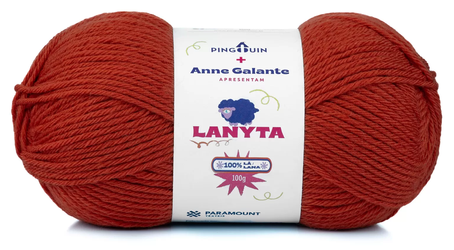 Novelo do Fio Lanyta Pingouin cor Baphonica – 100% lã 100g