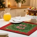 Sousplat Natalino de Patchwork: Receita com Tecido Natalino Círculo