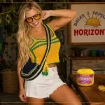 Top Torcida Tropical de Crochê com Fio Verano Círculo — cores da Copa do Brasil