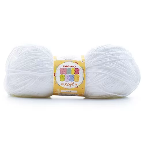 Fio Mais Bebê Soft 100g — cor 10 Branca