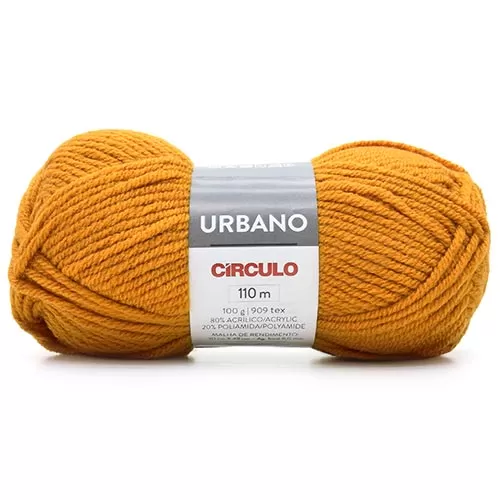Fio Urbano Círculo 100g — cor Dark Cheddar 7252
