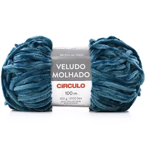 Novelo do Fio Veludo Molhado Círculo cor 5272 cassino