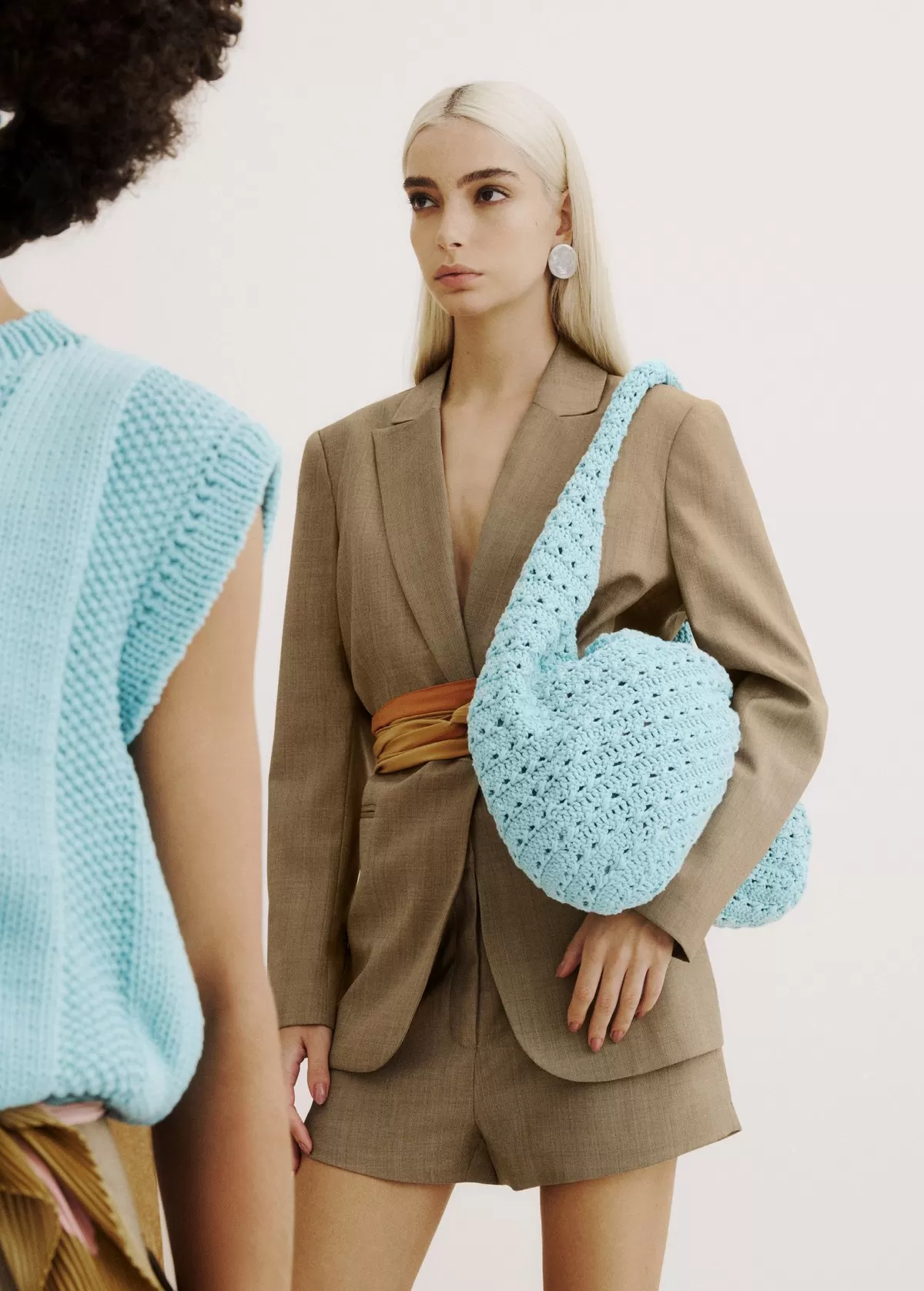 Bolsa Spott Palco em crochê com o Fio Spott Pingouin, cor Palco