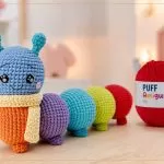 Centopéia Colore de Amigurumi com o Fio Puff Amigurumi – Receita