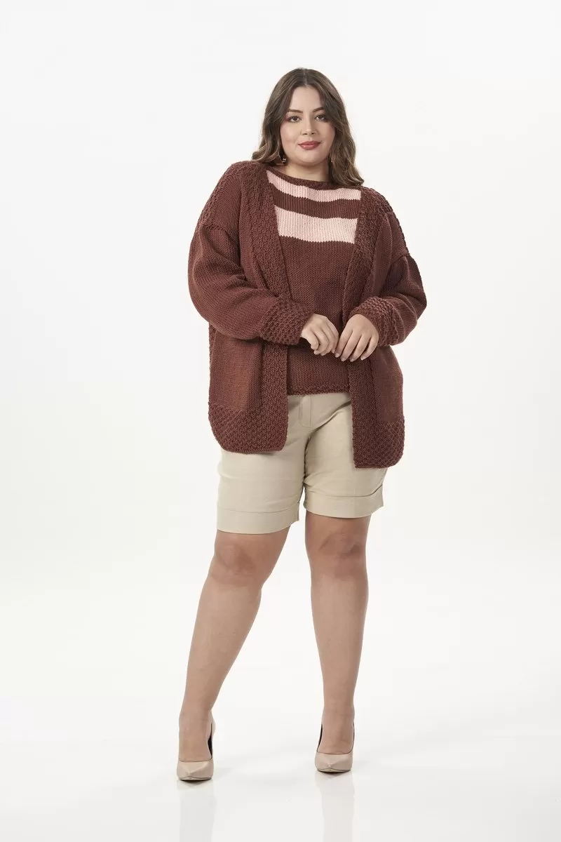 Conjunto Vic de tricô com Fio Hobby Círculo