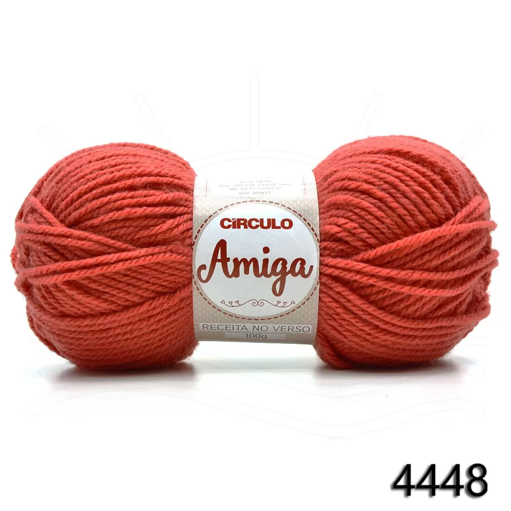 Fio Amiga Círculo 100g — cor Tijolo 4448