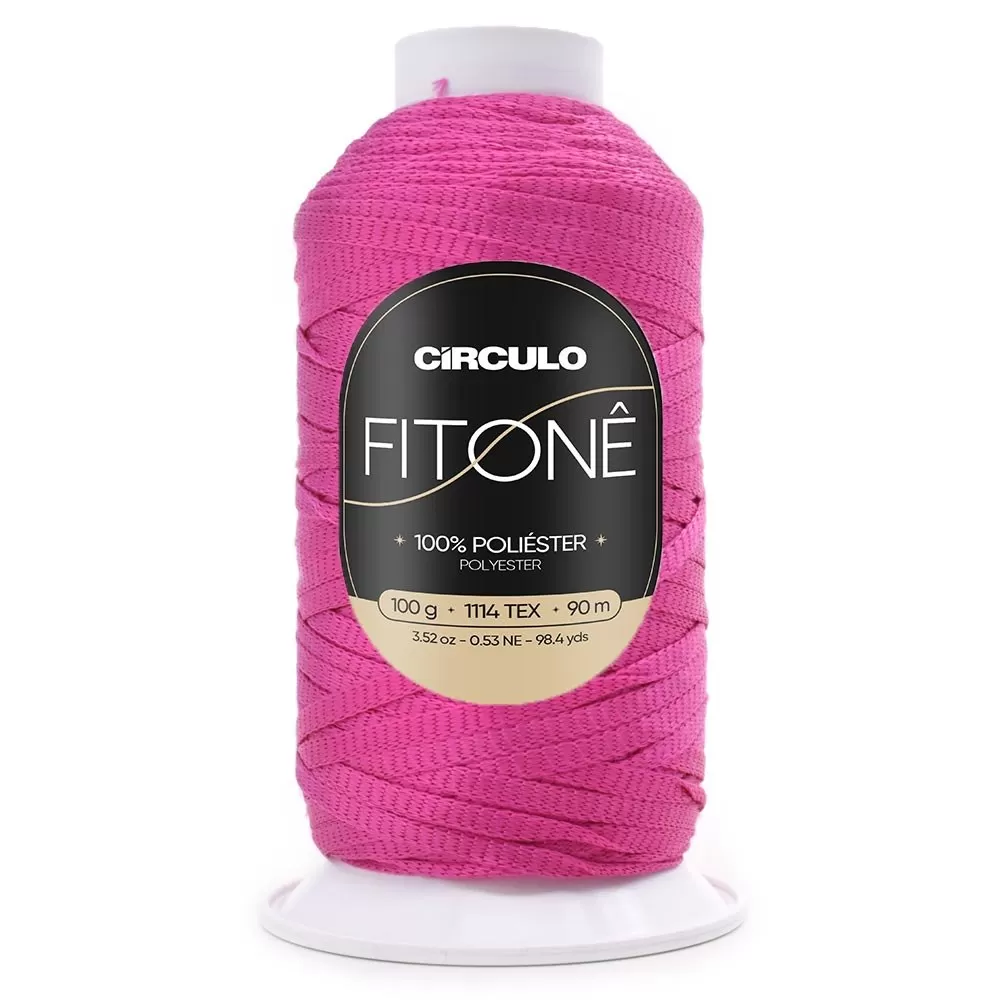 Fio Fitonê Círculo cor Pink