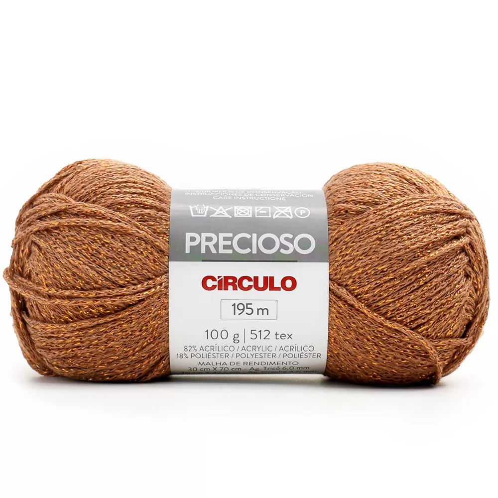 Fio Precioso Círculo cor lenha