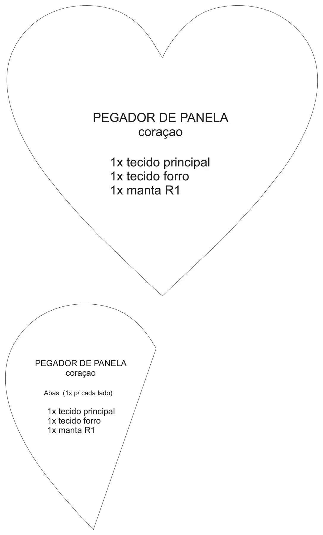 Molde do coração do Pegador de Panela de Patchwork